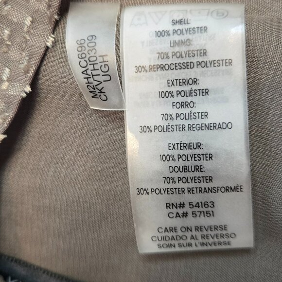 CALVIN KLEIN Women's Lantern Sleeve Clip Chiffon Blouse Sz: L   Green - Picture 10 of 13